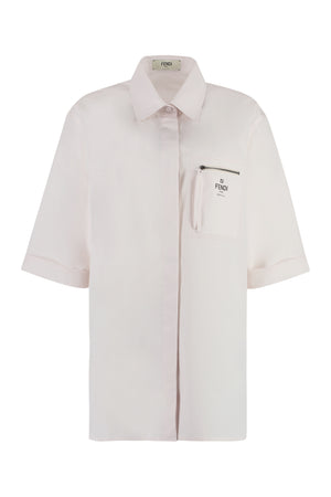 Short sleeve cotton shirt-0